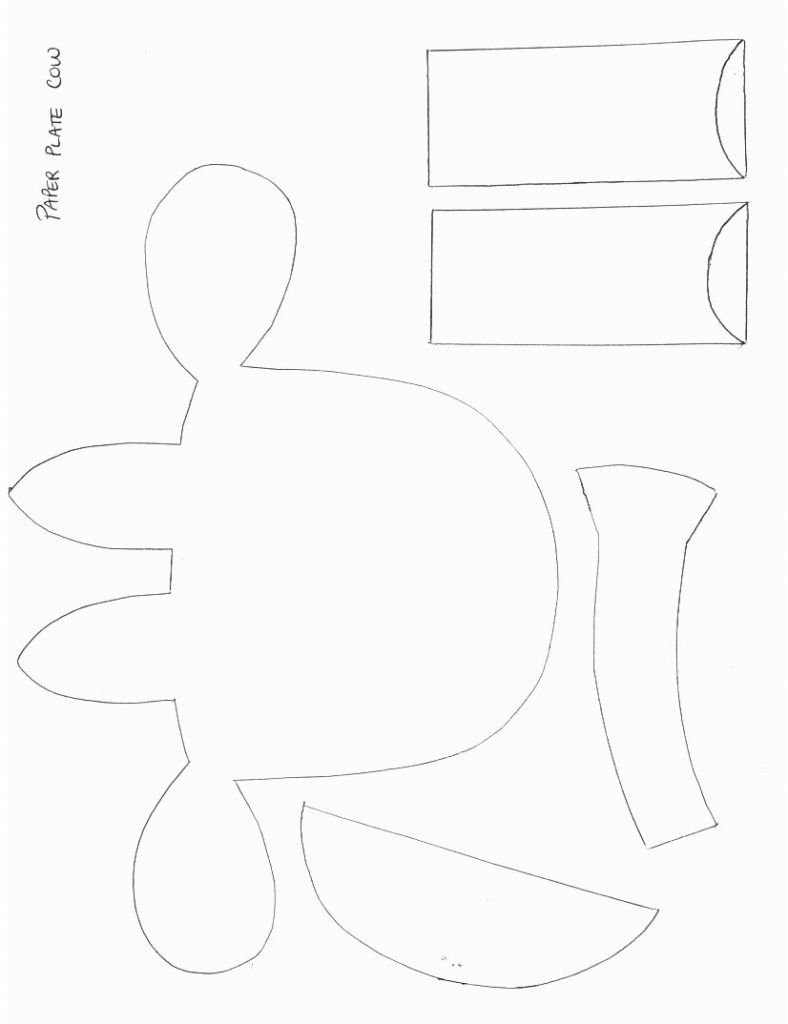Paper Plate Cow within Printable Paper Plate Cow Craft Template