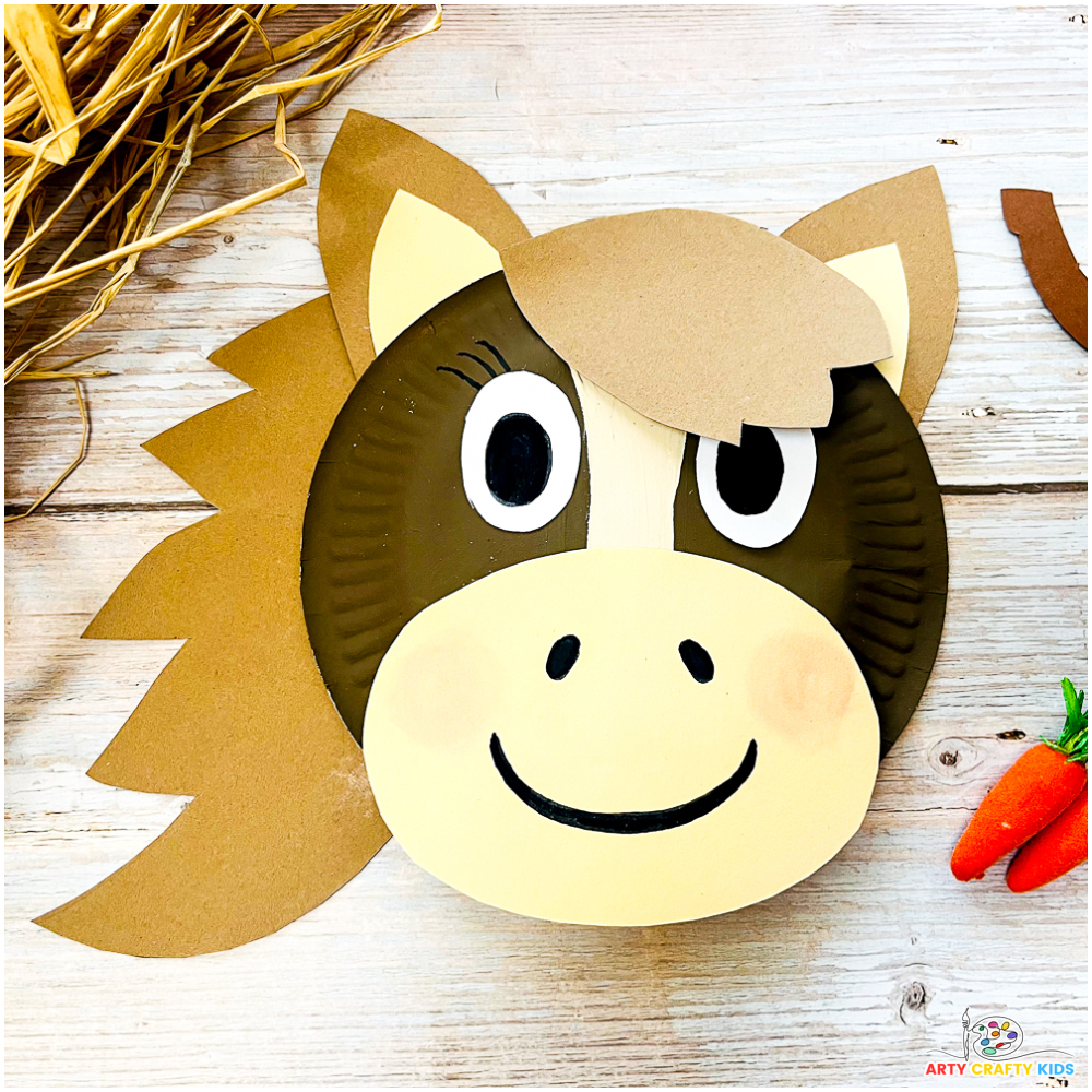 Paper Plate Horse Craft - Arty Crafty Kids throughout Printable Paper Plate Crafts