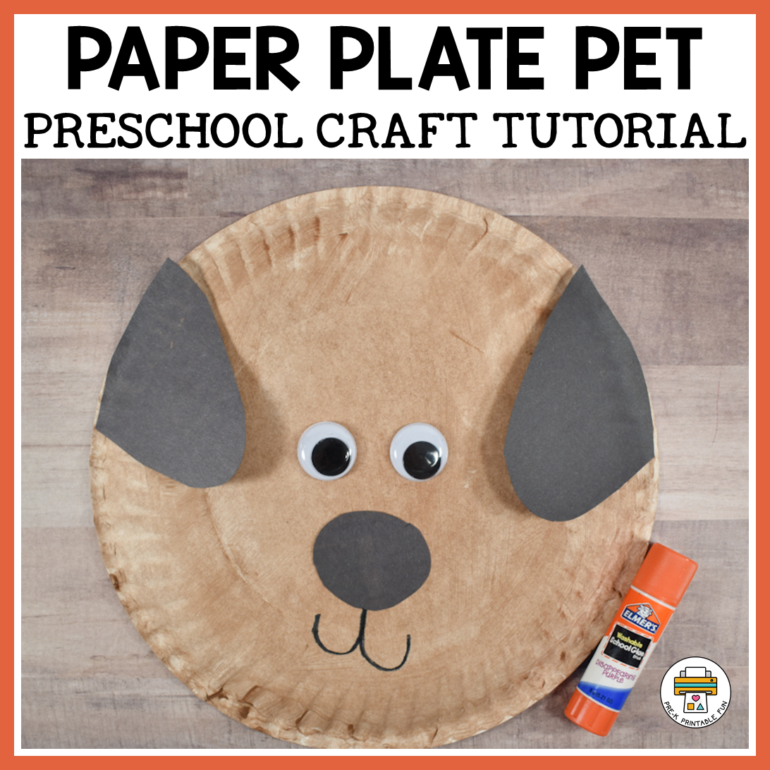 Paper Plate Pet Craft Tutorial - Pre-K Printable Fun throughout Printable Paper Plate Crafts