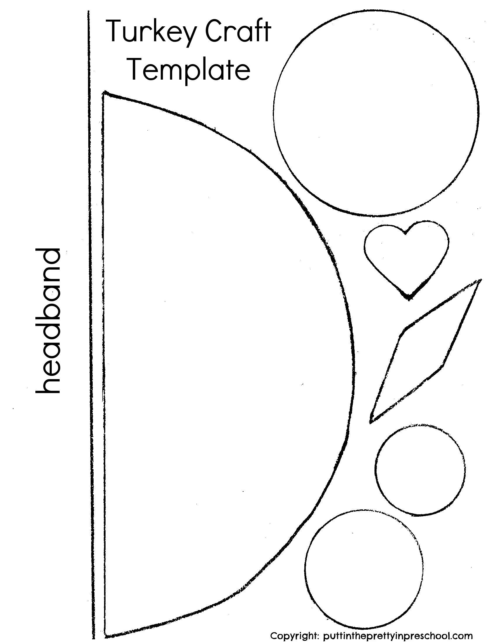 Paper Plate Turkey Craft intended for Printable Paper Plate Turkey Craft Template