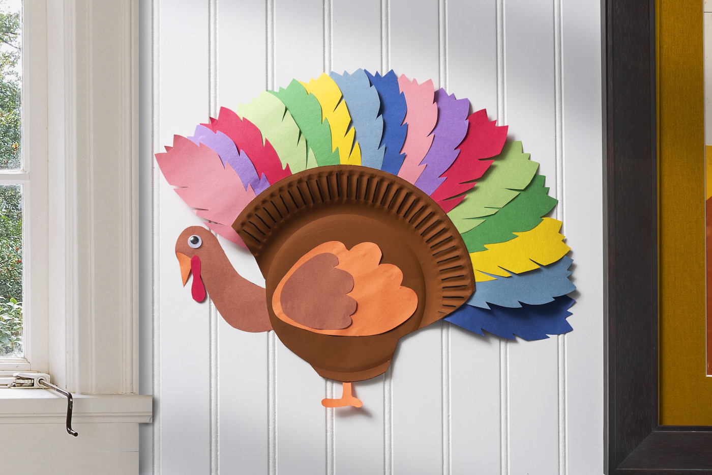 Paper Plate Turkey For A Fun Kids&amp;#039; Thanksgiving - Diy Candy pertaining to Printable Paper Plate Turkey Craft Template