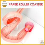 Paper Roller Coaster Stem Challenge   Fun With Mama For Printable Paper Roller Coaster Template