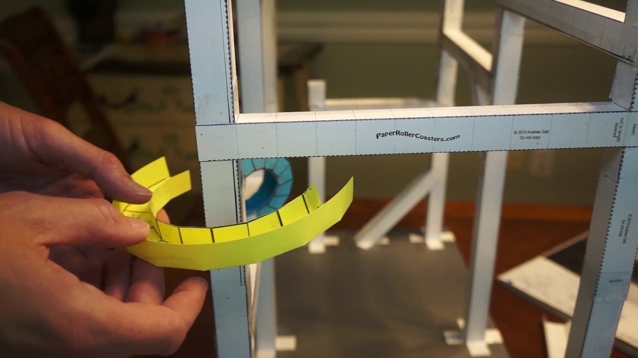 Paper Roller Coasters - Standard Templates with Printable Paper Roller Coaster Template
