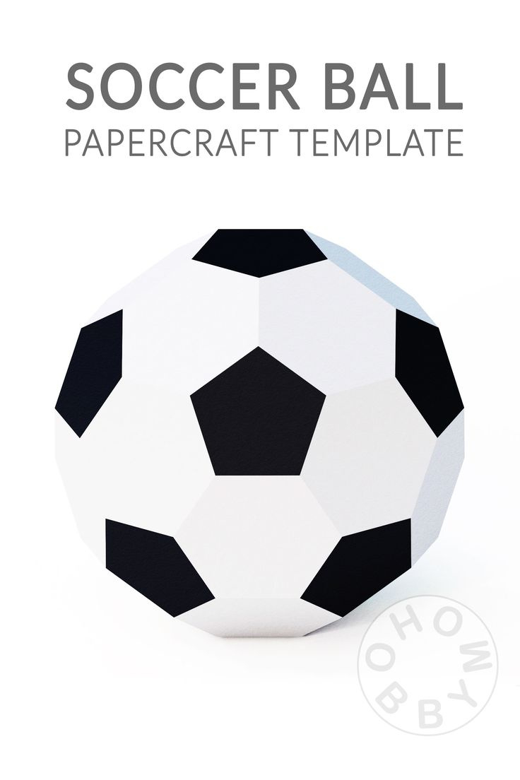 Paper Soccer Ball, Pdf Templates intended for Printable Paper Soccer Ball Template