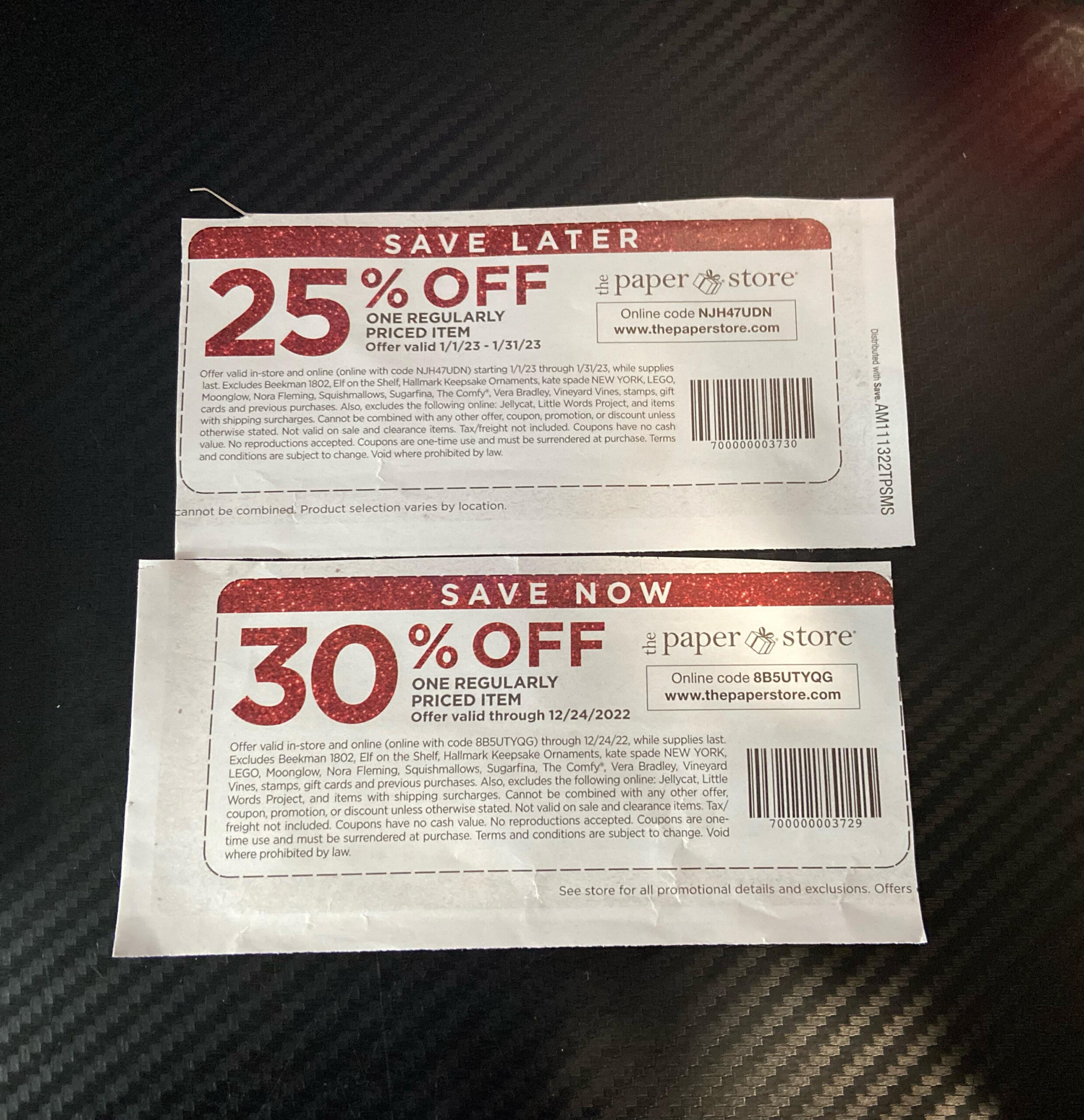 Paper Store 25% &amp;amp; 30% Off : R/Coupons for Printable Paper Store Coupon