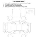 Paper Vehicles Cut Outs Template With Free Printable Paper Car Templates Free Download