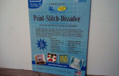 Pellon Needlework Print Stitch Dissolve Water Soluble Paper Stabilizer 12  Sheets throughout Printable Paper That Dissolves in Water