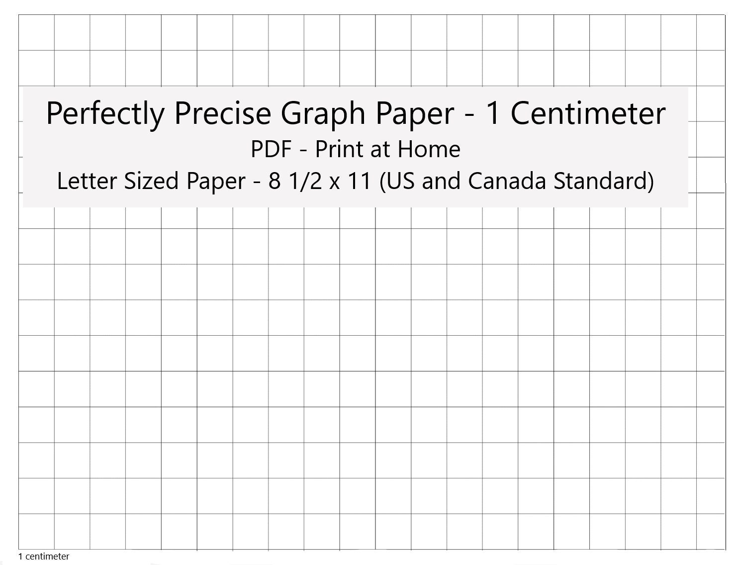 Perfectly Scaled And Precise Printable Graph Paper - 1 Centimeter regarding Printable Graph Paper 1/2 Cm