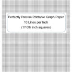 Perfectly Scaled And Precise Printable Graph Paper   10 Lines Per Intended For Printable Graph Paper 10 Squares Per Inch