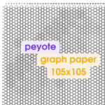 Peyote Graph Paper 105 Columns   Etsy Inside Peyote Stitch Graph Paper Printable