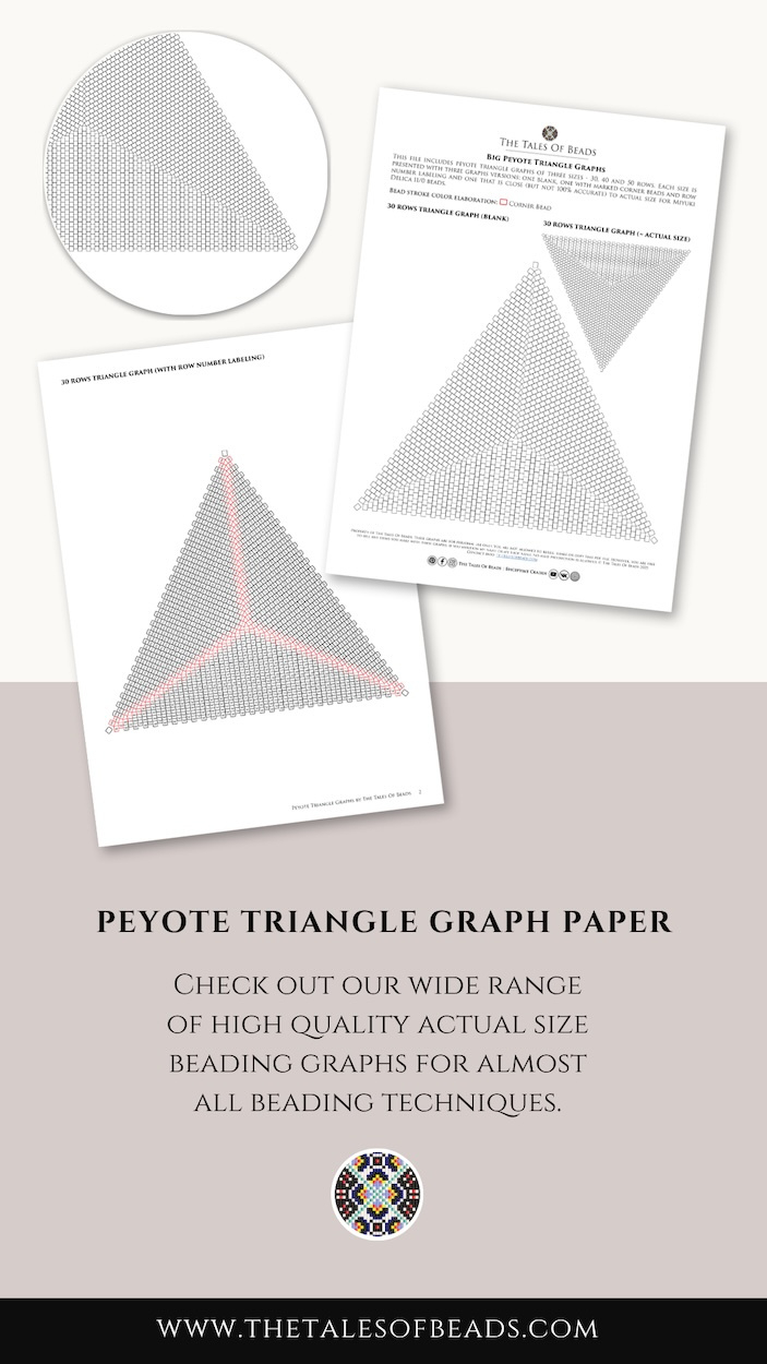 Peyote Triangle Graph Paper - Beading Graphs regarding Printable Triangle Beading Graph Paper