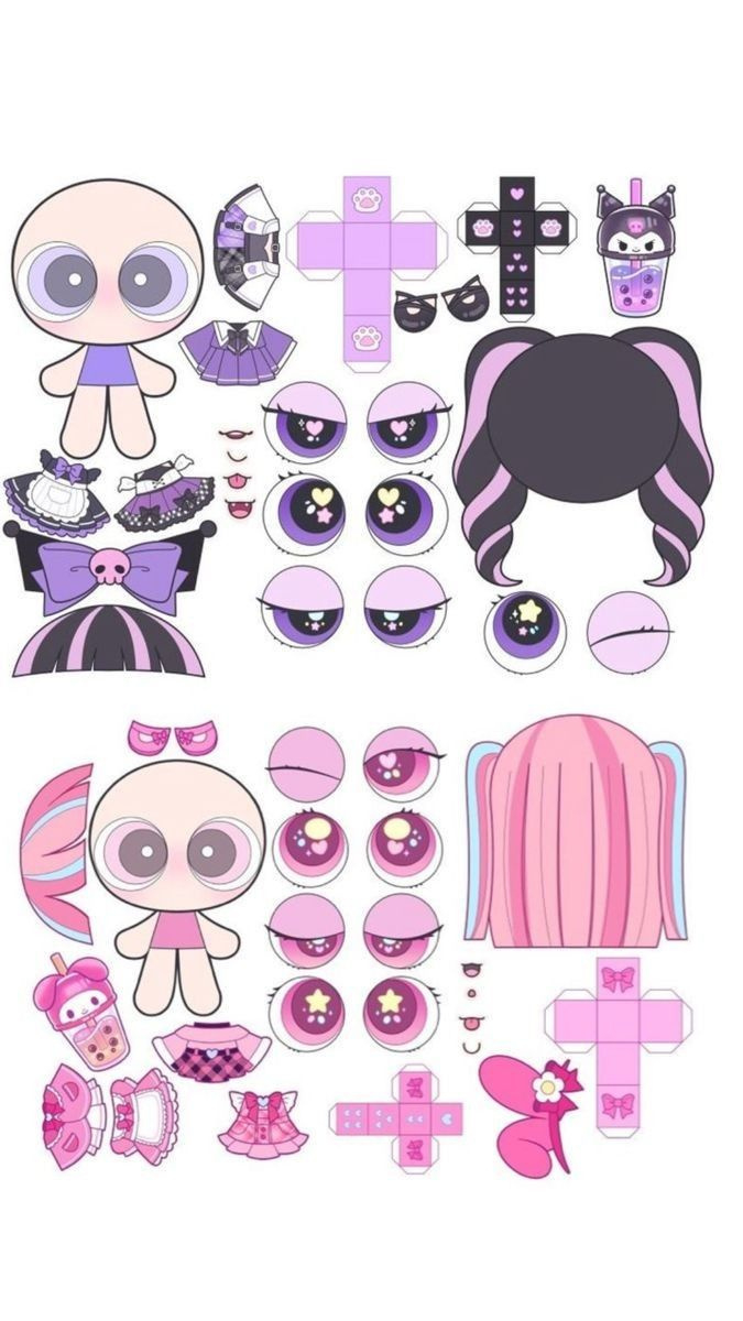 Pinamy Ottoson On Kawaii | Hello Kitty Colouring Pages, Paper intended for Kuromi Paper Doll Printable