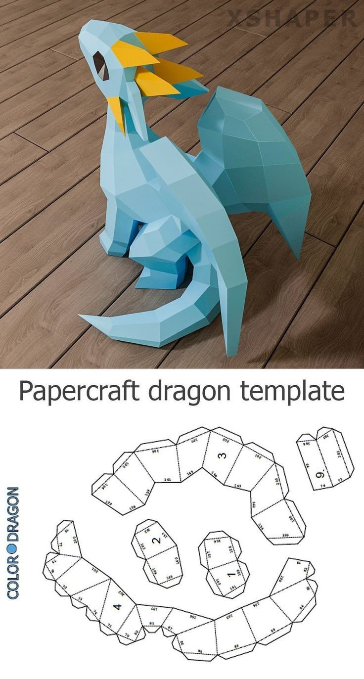 Pinmythe Ja On Vyrábění S Dětmi | Dragon Crafts, Papercraft intended for Printable Paper Dragon Template