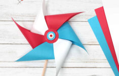 Pinwheel - Free Printable Download with Free Printable Paper Windmill Template