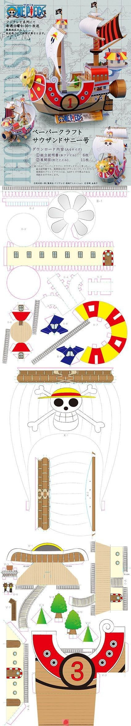 Pirate Ship Papercraft Cut Out Pirate Ship Paper Crafts Pinterest inside Printable Paper Crafts Pinterest