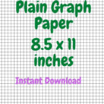 Plain Graph Paper, Instant Download, 8.5 X 11 Inches   Etsy For Graph Paper Printable 8.5 X 11