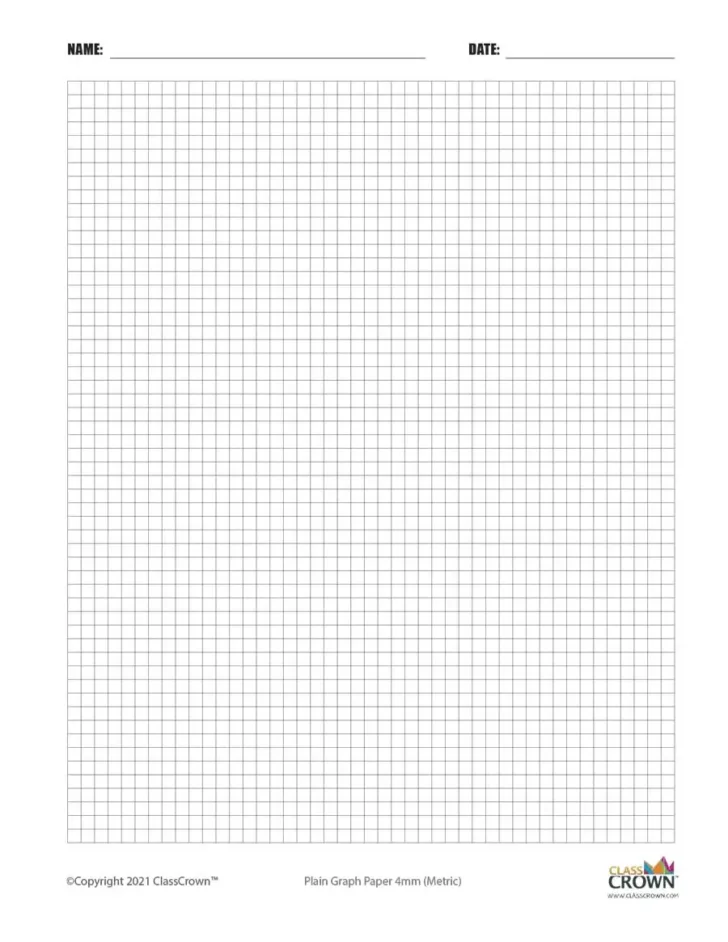 Graph Paper Printable Mm