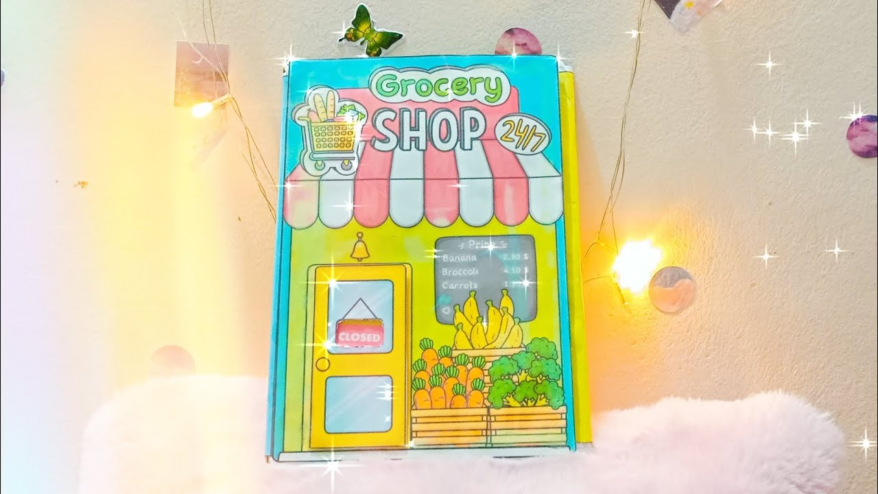 Playing With Paper Grocery Shop (+Tutorial)|Katemade#Crafting #Likes #Paper #Subscribe throughout Printable Paper Doll Supermarket Katemade