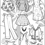 Playing With Pattern On Ms. Mannequin Paper Doll Clothes • Paper For Free Printable Paper Doll Clothes Patterns