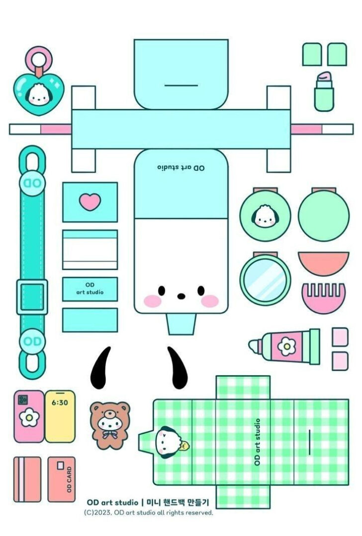 Printable Paper Backpack Template