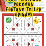 Pokemon Origami Fortune Teller {Printable Included} For Printable Paper Fortune Teller