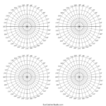 Polar Graph Paper (Printable Pdf With Radians And Degrees) – Free Throughout Polar Graph Paper Printable