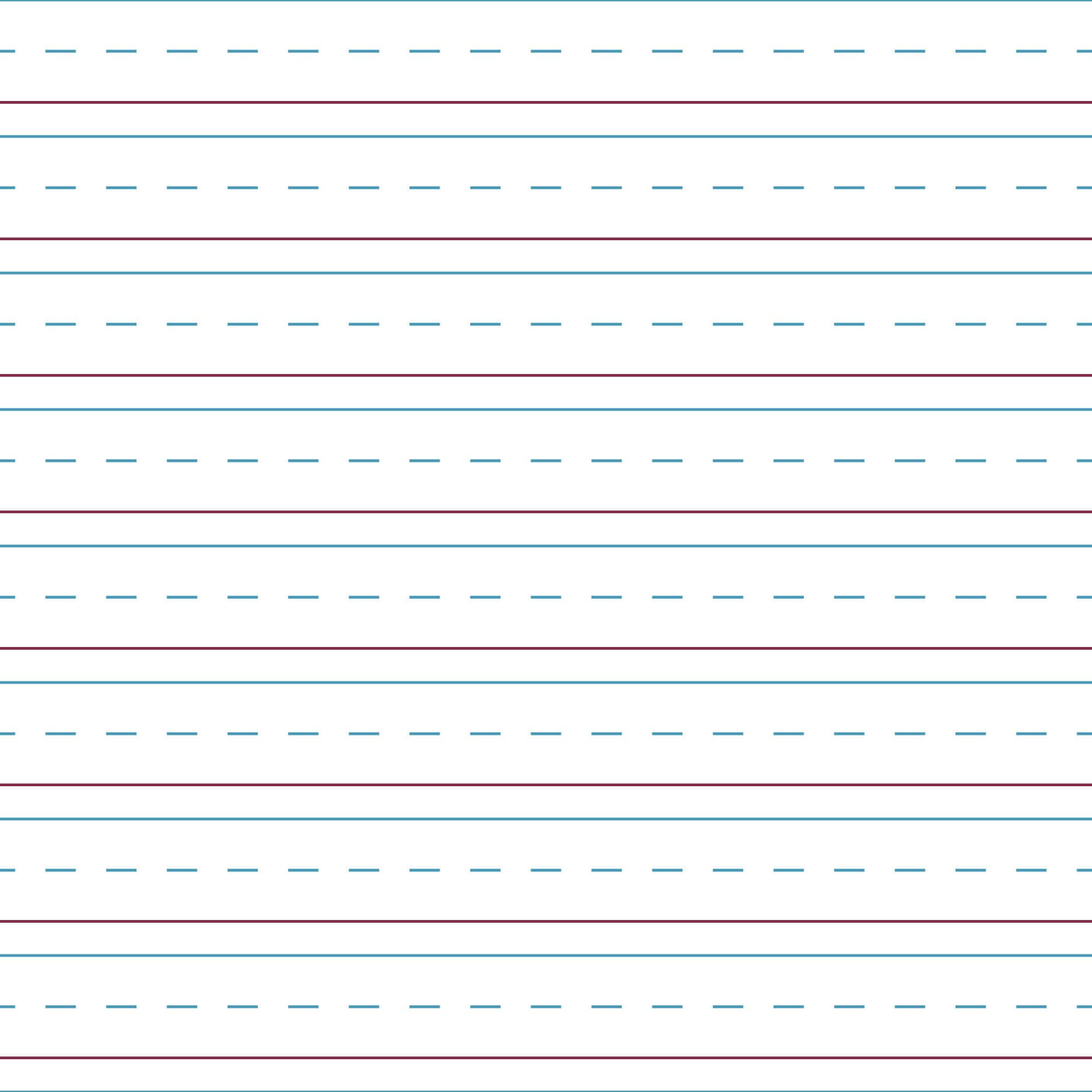 Practice Writing Paper - Lined Paper Red Bottom, Blue Top, Writing inside Printable Writing Paper Blue Red Blue Lines