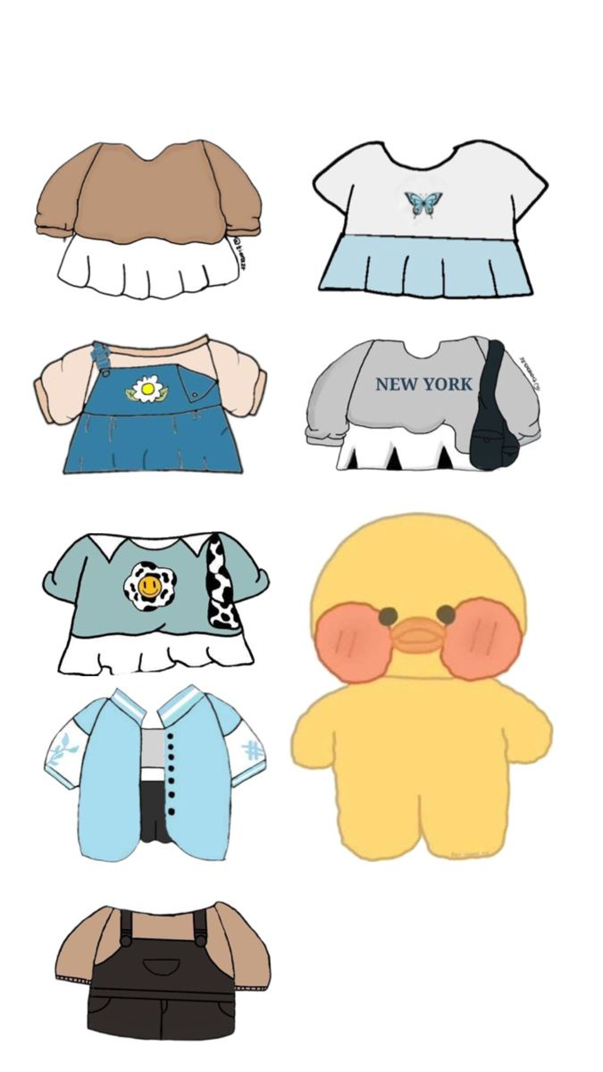 Preppy Outfits For Your Ducks In 2025 | Paper Dolls, Duck Cloth in Printable Paper Duck Clothes