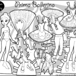 Prima Ballerina: A Ballerina Paper Doll • Paper Thin Personas Pertaining To Black And White Printable Paper Dolls