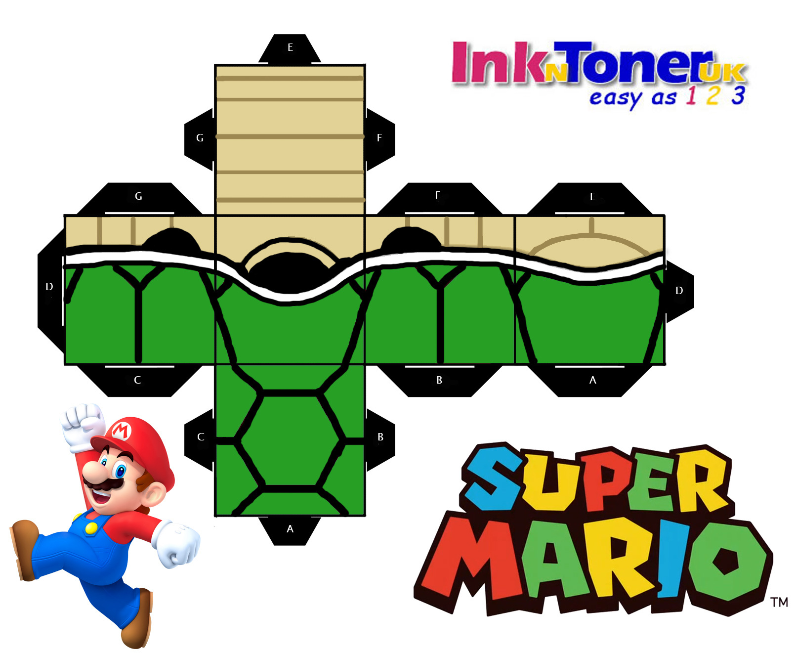 Print Your Own Super Mario Papercraft! | Inkntoneruk Blog with regard to Printable Paper Mario