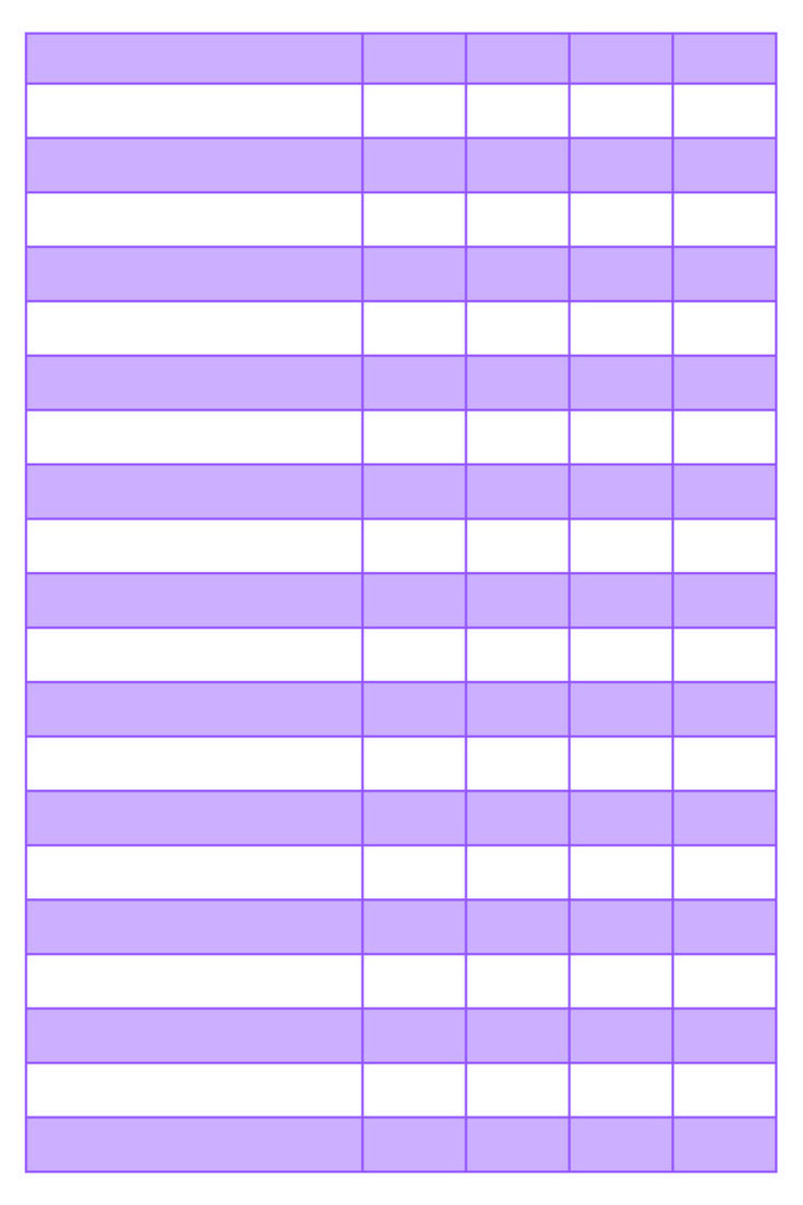 Printable 5-Column Charts Pdf Templates regarding Lined Paper with 5 Columns Printable