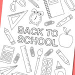 Printable Back To School Coloring Page   Chevron Lemon For Back To School Printable Paper