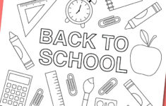 Printable Back To School Coloring Page - Chevron Lemon for Back to School Printable Paper