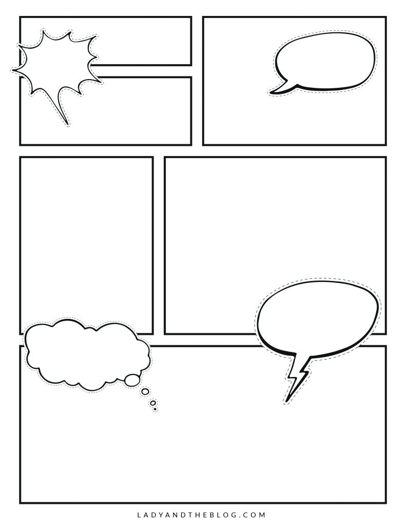 Printable Blank Comic Book Template - Make Your Own Comic Books intended for Comic Book Printable Paper