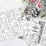 Printable Christmas Bookmarks   Sarah Renae Clark   Coloring Book Regarding Printable Paper Bookmarks