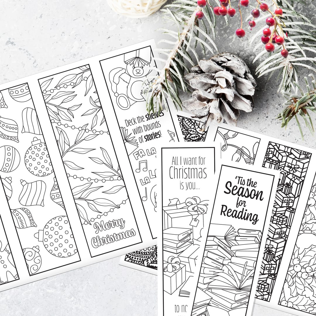 Printable Christmas Bookmarks - Sarah Renae Clark - Coloring Book regarding Printable Paper Bookmarks