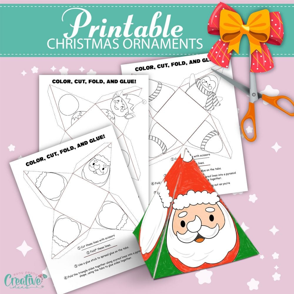 Printable Christmas Ornaments - Easy Peasy Creative Ideas regarding Printable Paper Christmas Decorations