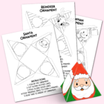 Printable Christmas Ornaments   Kara Creates With Regard To Printable Paper Christmas Ornaments