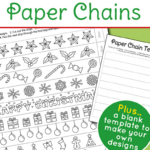 Printable Christmas Paper Chain Template   Messy Little Monster In Christmas Printable Paper Chains