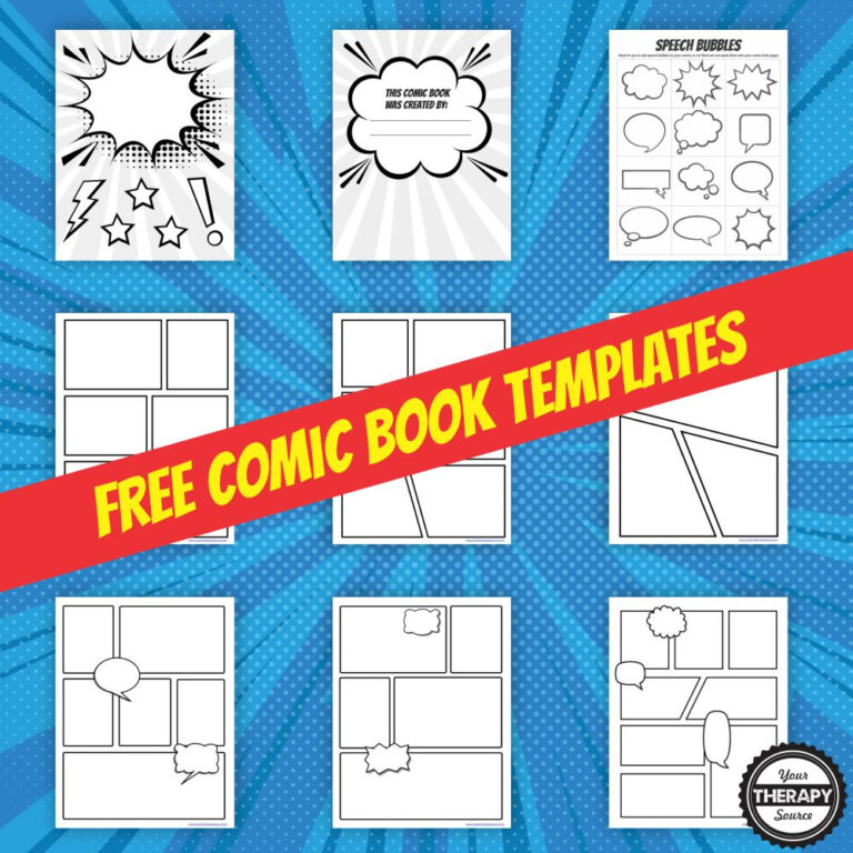 Comic Book Printable Paper | Grid Paper Printable