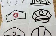Printable Community Helpers Hats For Kids - Celebrating With Kids intended for Community Helpers Printable Paper Hats Free