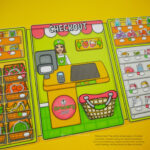 Printable Diy Project Grocery Shop Busy Book & Activities For Kids Inside Printable Paper Doll Supermarket Katemade