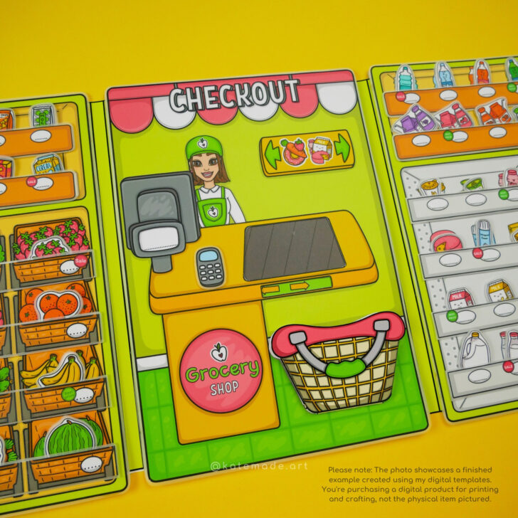 Printable Paper Doll Supermarket Katemade Printable Paper Doll Supermarket Katemade