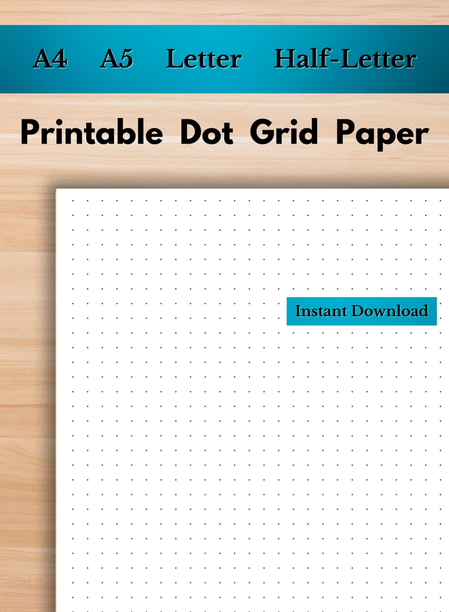 Printable Dot Grid Paper A5 | Grid Paper Printable