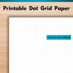 Printable Dot Grid Millimeterpapier | A4, A5, Half Letter Und Letter |  Print At Home Dot Papier, 5 Mm Abstand Within Printable Dot Grid Paper A5