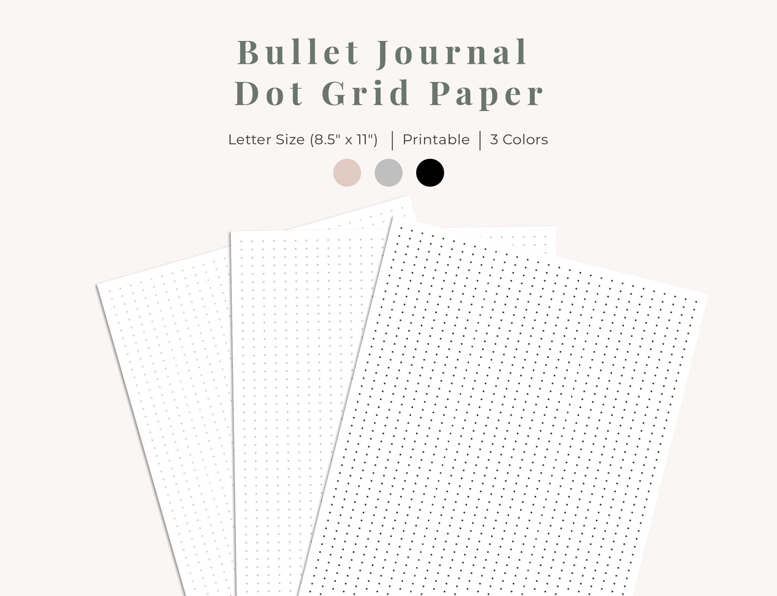 Printable Dot Grid Paper • Bullet Journal Paper • Dot Grid Bullet Journal Paper • Printable Bullet Journal Paper • 8.5&amp;quot; X 11&amp;quot; Dot Grid Paper intended for Dot Grid Paper 8.5 X 11 Printable