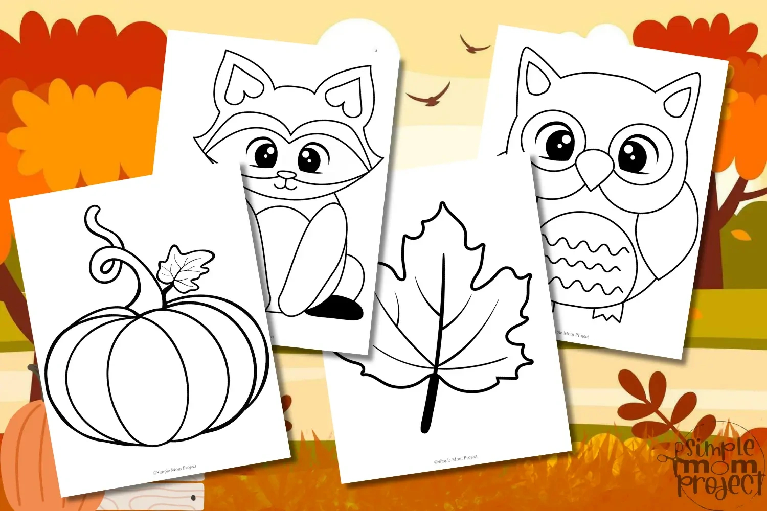 Printable Fall And Autumn Templates – Simple Mom Project regarding Fall Themed Printable Paper