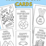 Printable Father'S Day Cards To Colour — Gathering Beauty Pertaining To Father&#039;s Day Printable Paper