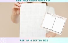 Printable Graph Paper - 1/4 Inch 4X4, Quad Ruled Paper throughout Printable 4X4 Graph Paper