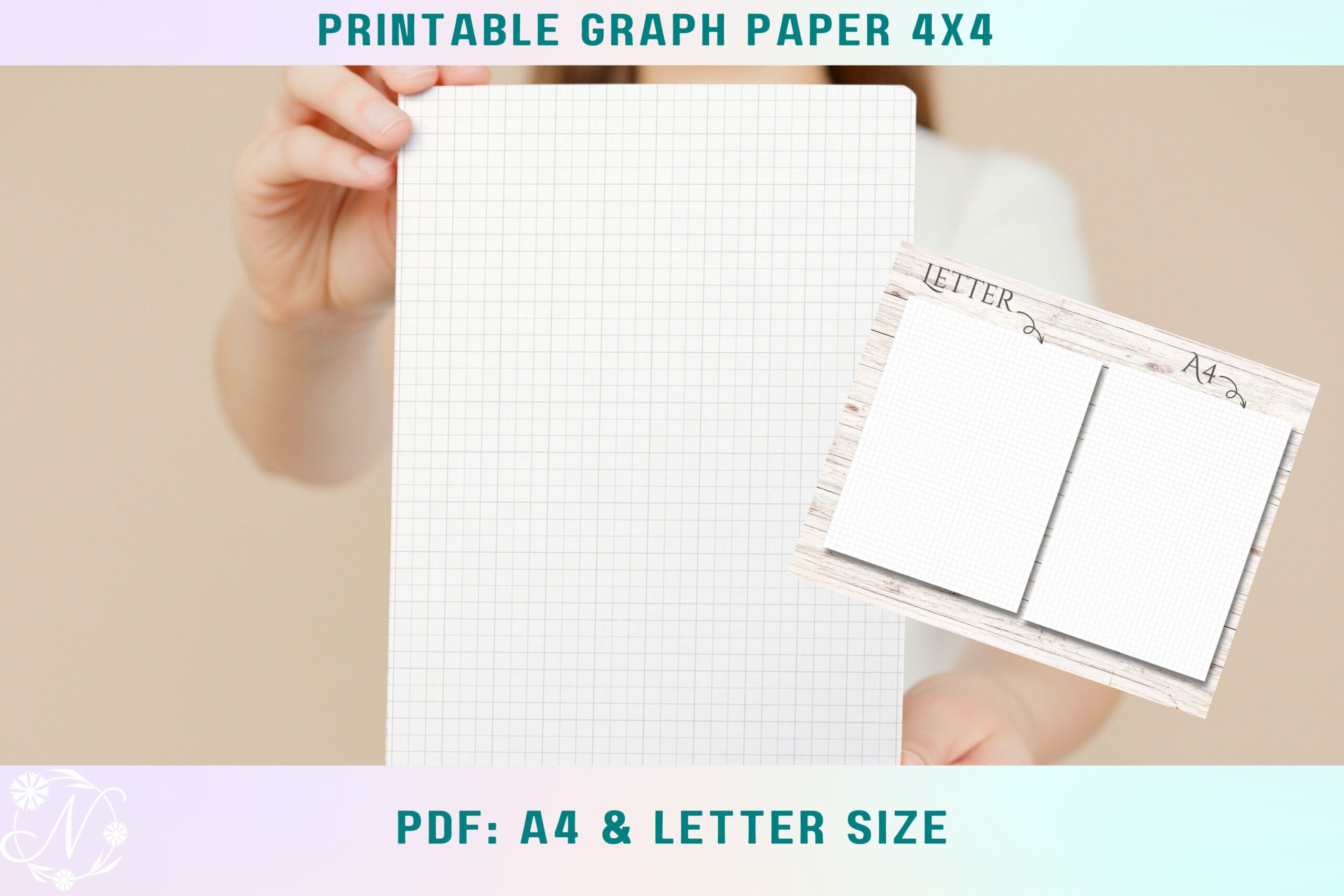 Printable Graph Paper - 1/4 Inch 4X4, Quad Ruled Paper throughout Printable 4X4 Grid Paper